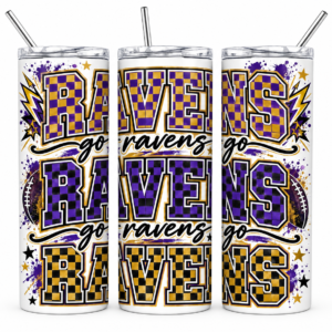 ravens checkered cup