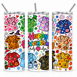 nurse scrub happy everything cup